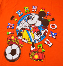 Vintage Mickey Mouse International World Cup Shirt Size Large