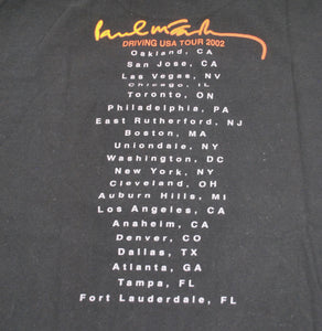 Vintage Paul Mccartney Driving USA Tour 2002 Shirt Size X-Large