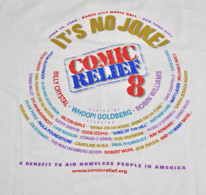 Vintage Comic Relief 8 1998 Robin Williams Whoopi Goldberg Billy Crystal Shirt Size X-Large