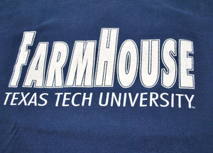Vintage Texas Tech Red Raiders Farm House Shirt Size X-Large
