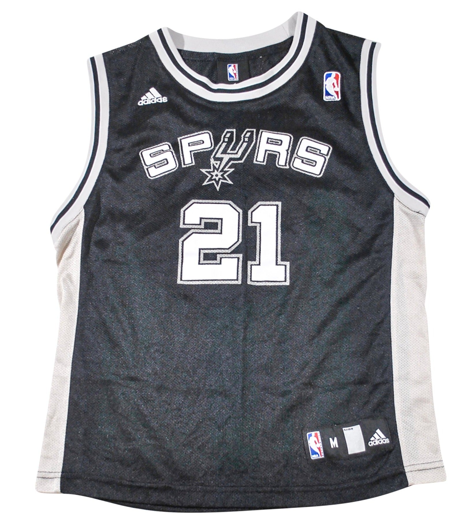 Vintage San Antonio Spurs Tim Duncan Adidas Jersey Size Youth