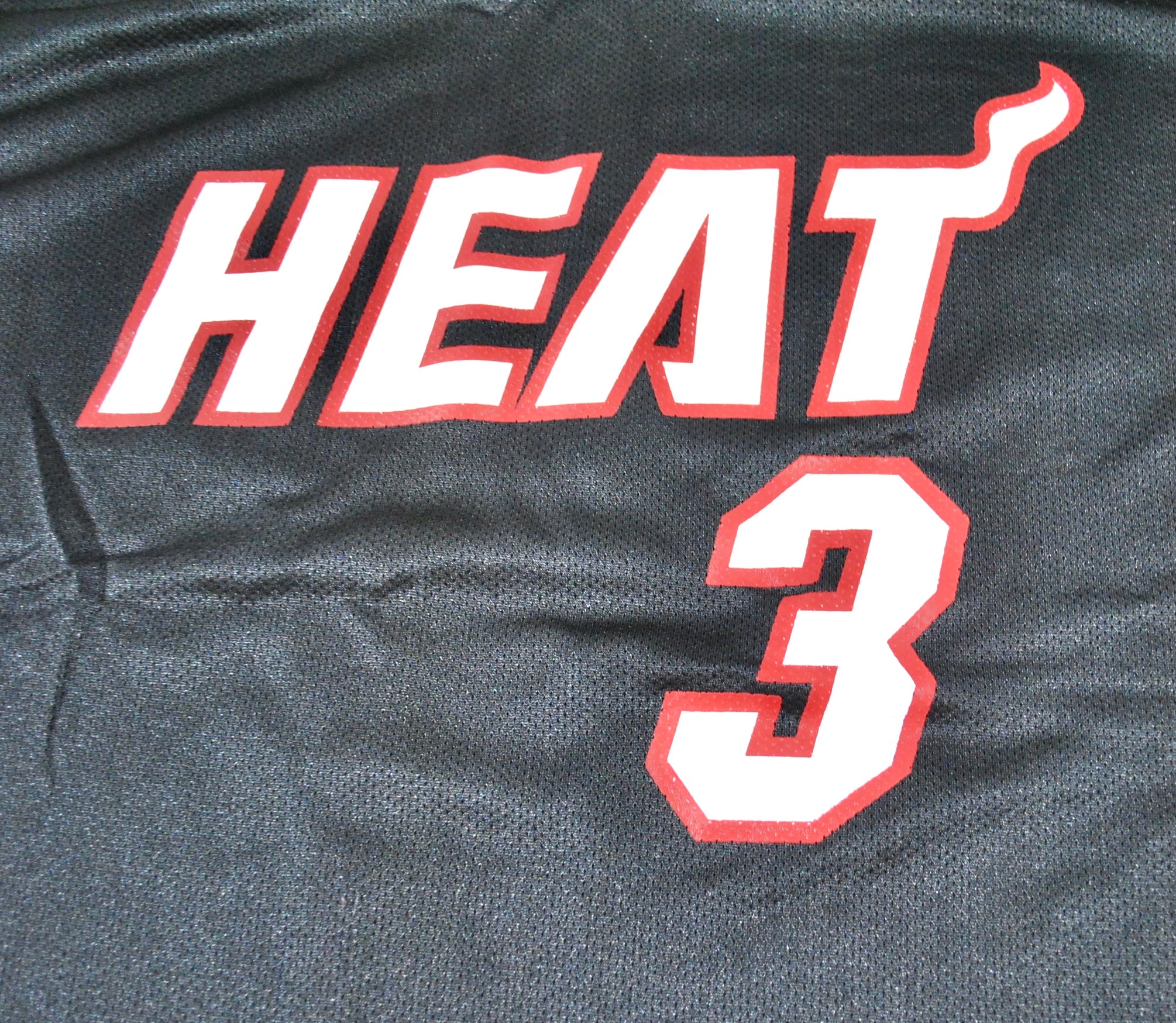 Adidas Dwayne Wade Miami Heat Swingman Jersey Black Mens Size 