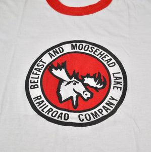 Vintage Belfast and Moosehead Lake Railroad Company 80s Shirt Size Medium