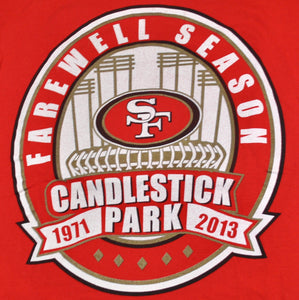 Vintage San Francisco 49ers 2013 Farewell Season Shirt Size Medium