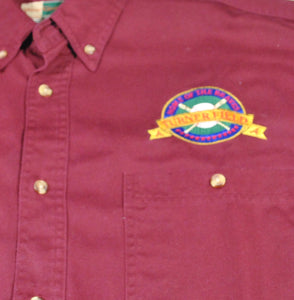 Vintage Atlanta Braves Turner Field Button Shirt Size X-Large