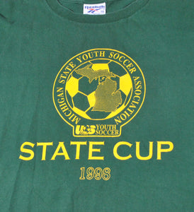 Vintage Michigan 1996 State Cup Reebok Shirt Size X-Large