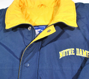Vintage Notre Dame Fighting Irish Thick Starter Jacket Size Medium